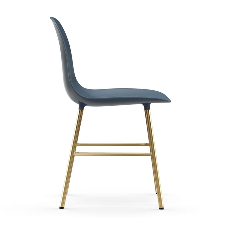 Silla Form patas latón, azul Normann Copenhagen