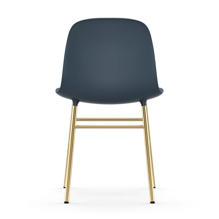 Silla Form patas latón, azul Normann Copenhagen