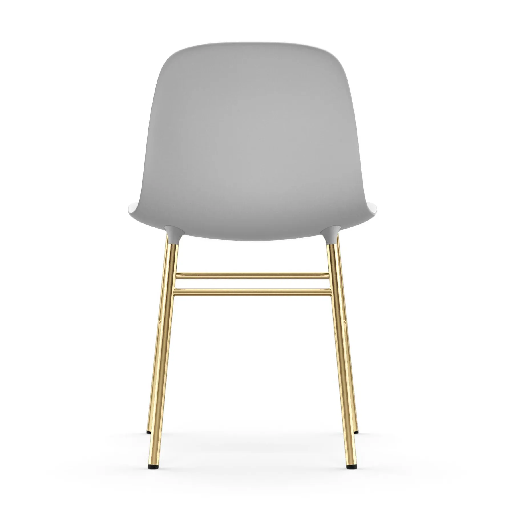 Silla Form patas latón, blanco Normann Copenhagen