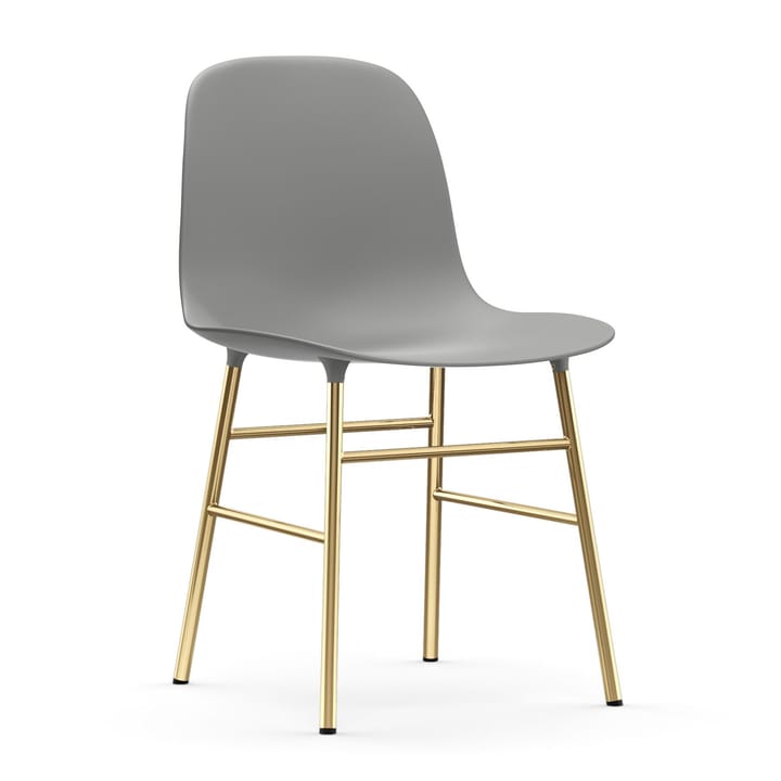 Silla Form patas latón - gris - Normann Copenhagen