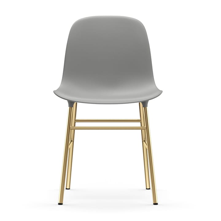 Silla Form patas latón, gris Normann Copenhagen