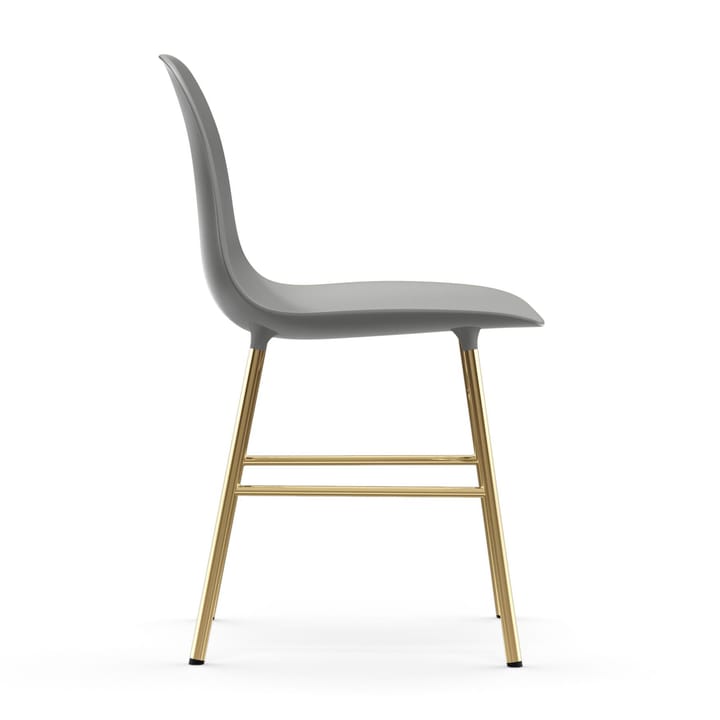 Silla Form patas latón, gris Normann Copenhagen