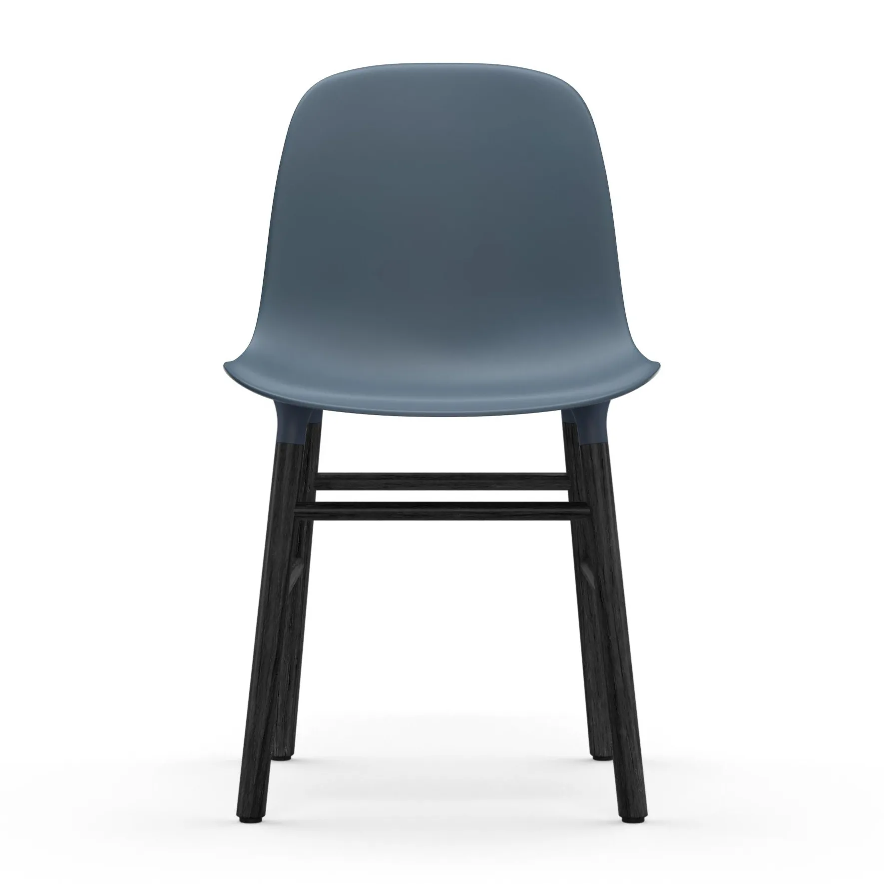 Silla Form patas negras, azul Normann Copenhagen