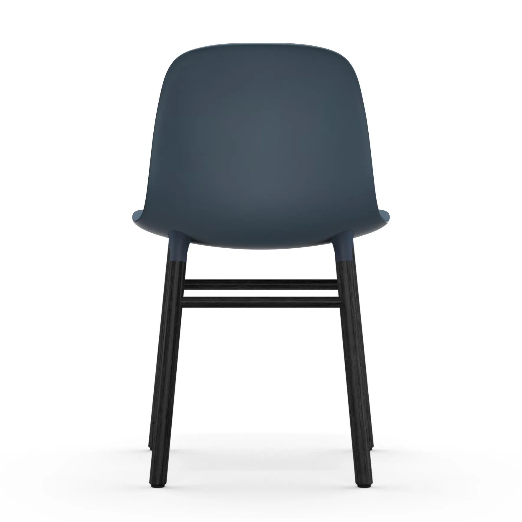 Silla Form patas negras, azul Normann Copenhagen