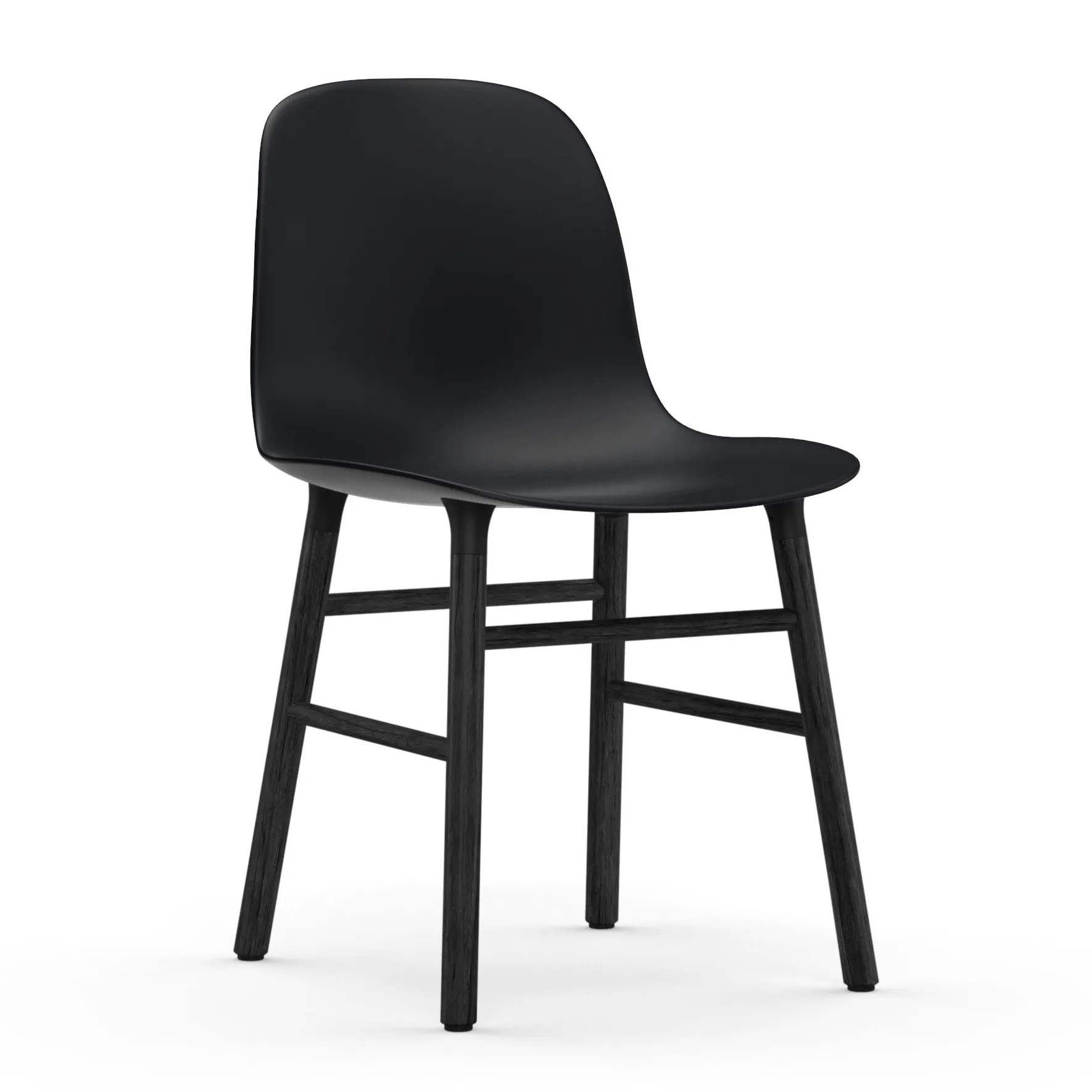 Silla Form patas negras, negro Normann Copenhagen