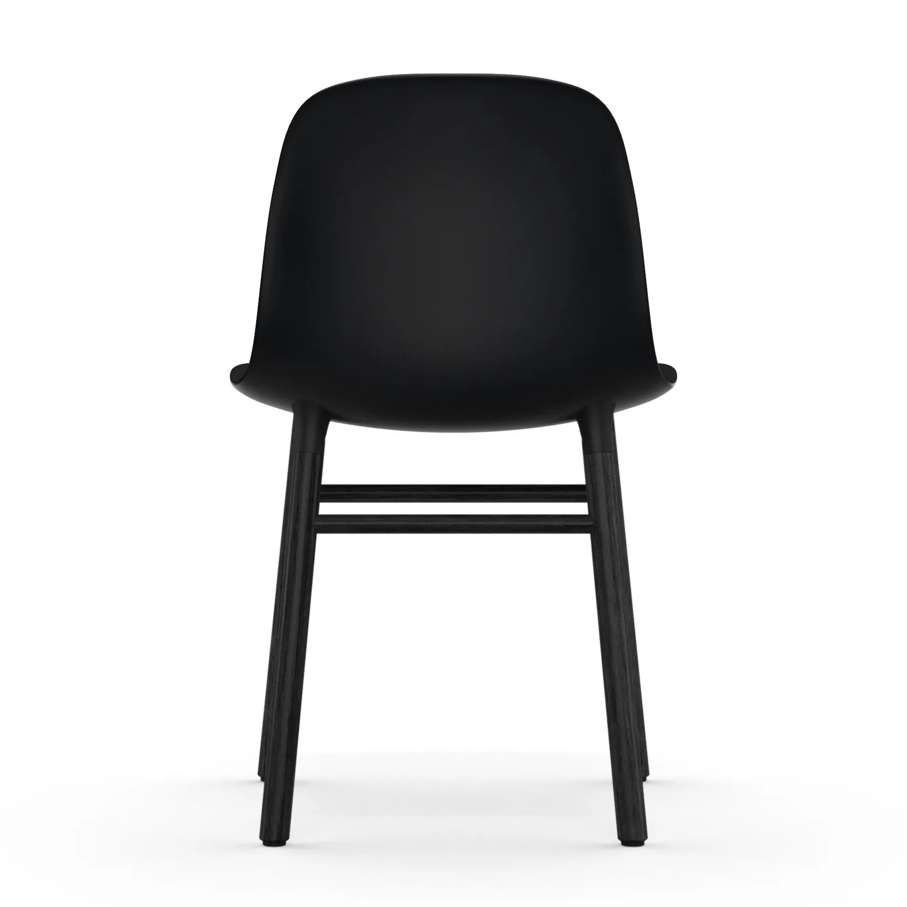 Silla Form patas negras, negro Normann Copenhagen