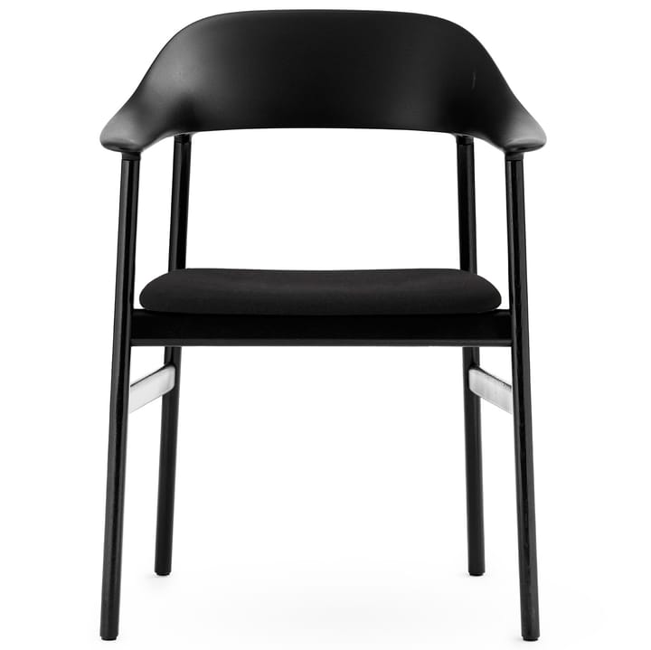 Silla Herit reposabrazos y tapicería de tela roble negro - Negro - Normann Copenhagen