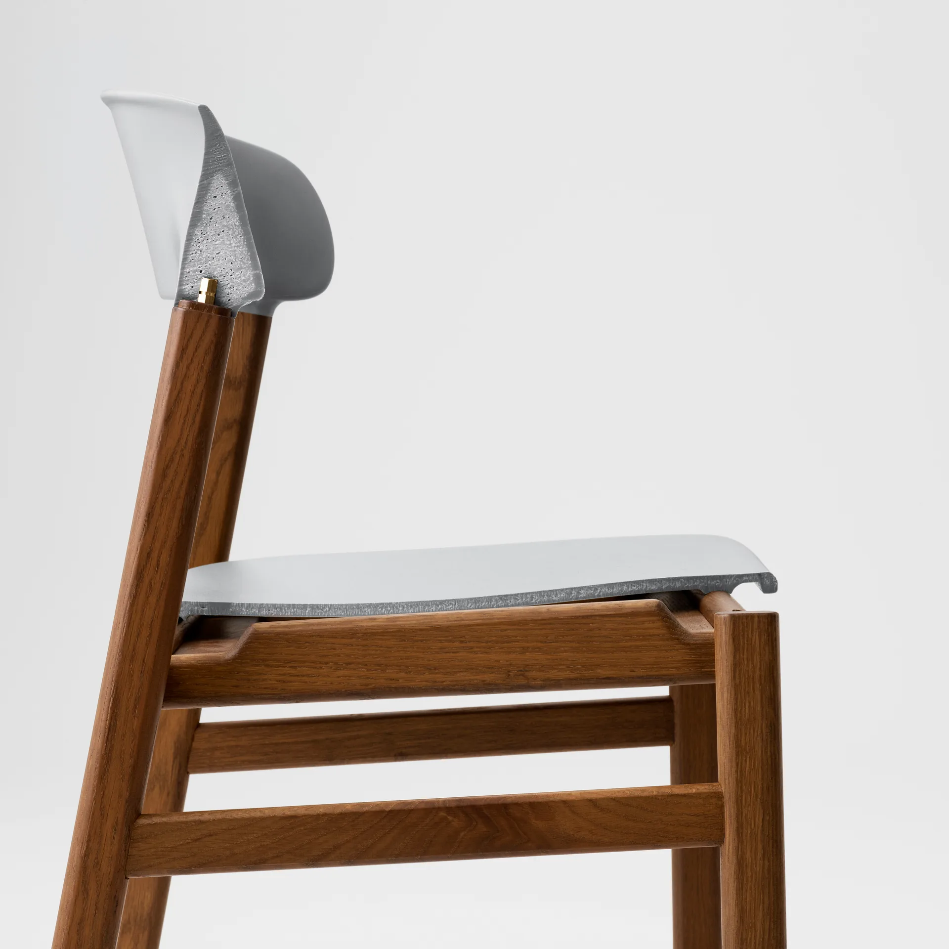 Silla Herit roble ahumado, Gris Normann Copenhagen