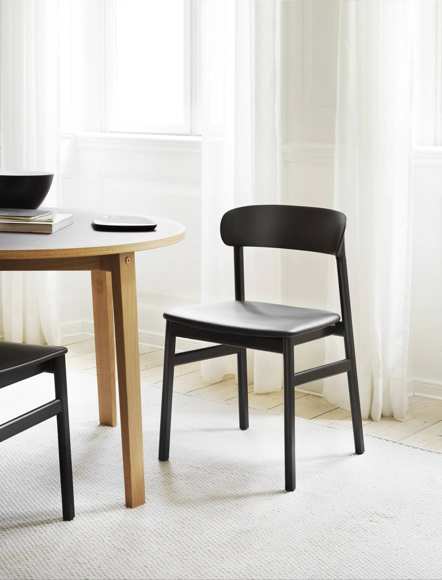 Silla Herit roble ahumado, Gris Normann Copenhagen