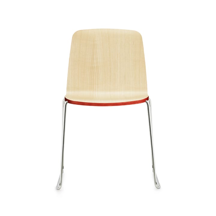 Silla Just, Fresno, chapa, canto negro, estructura negra Normann Copenhagen