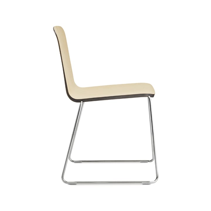 Silla Just, Fresno, chapa, canto negro, estructura negra Normann Copenhagen