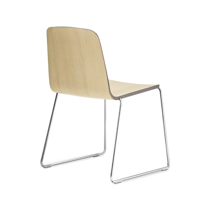 Silla Just, Fresno, chapa, canto negro, estructura negra Normann Copenhagen