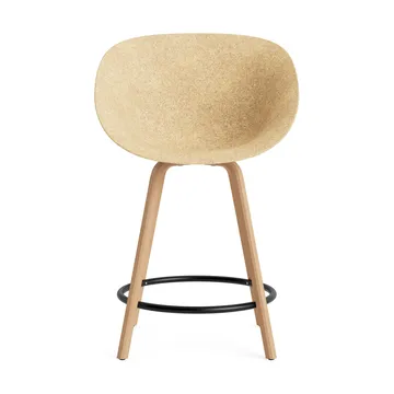 Silla Mat Bar Chair 65 cm - Hemp-beech-black steel - Normann Copenhagen
