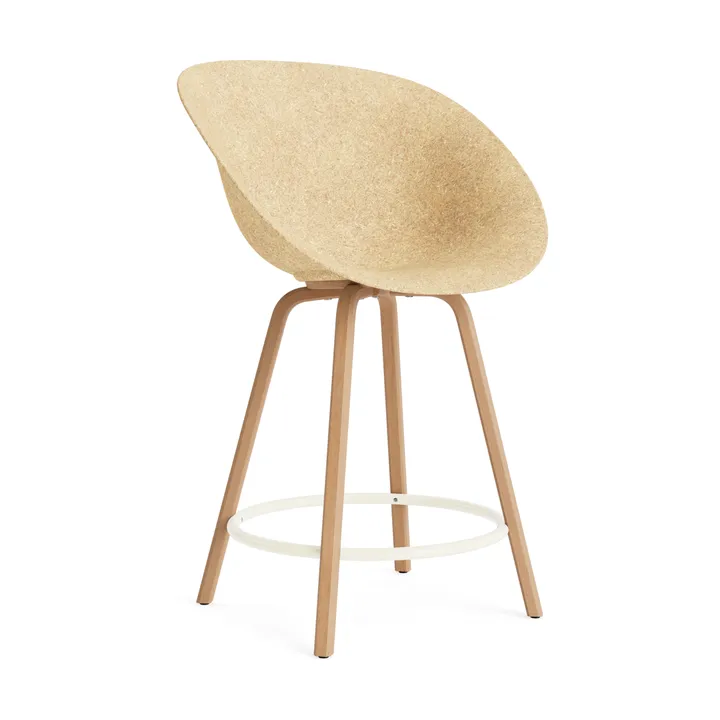 Silla Mat Bar Chair 65 cm - Hemp-beech-cream steel - Normann Copenhagen