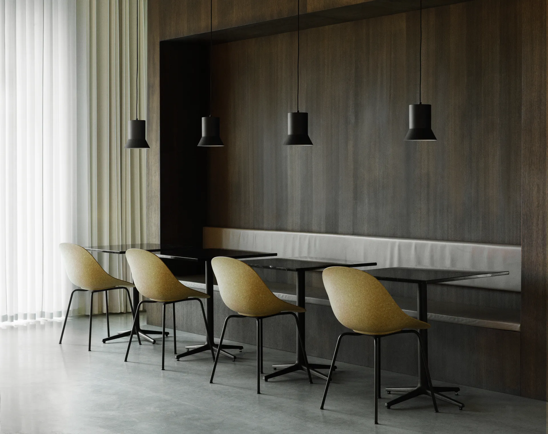 Silla Mat Chair, Hemp-black steel Normann Copenhagen