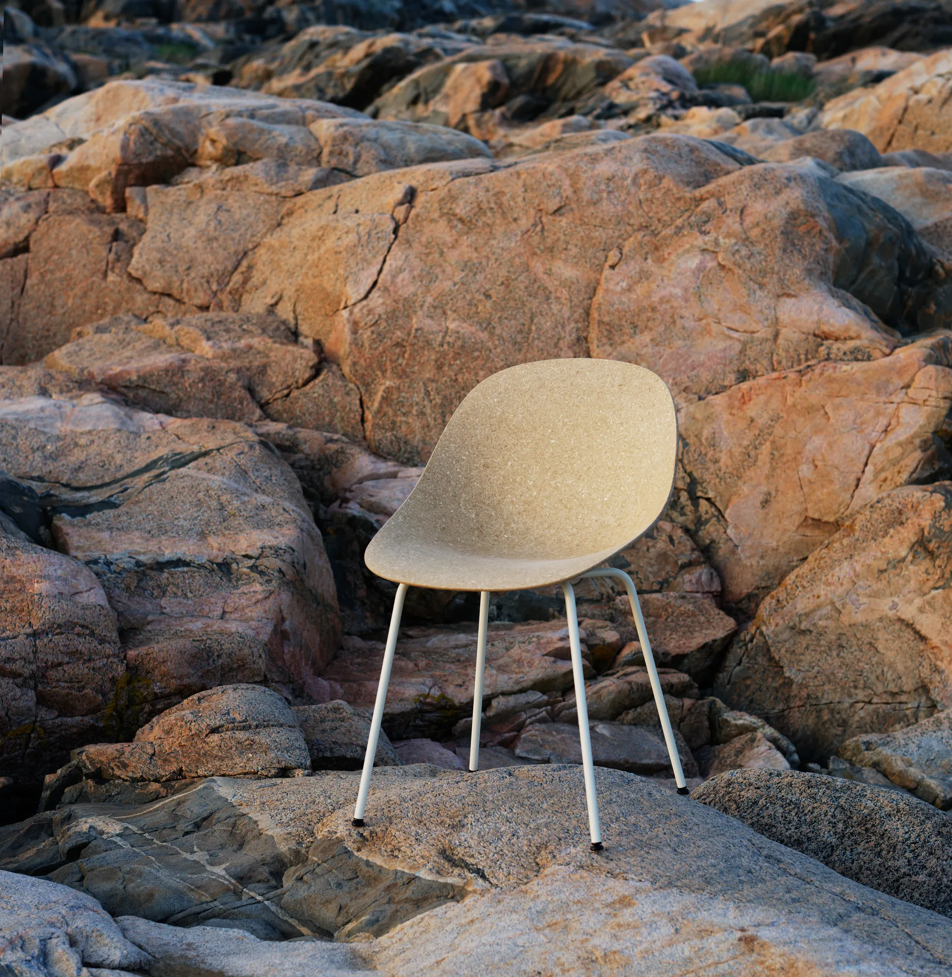 Silla Mat Chair, Hemp-cream steel Normann Copenhagen