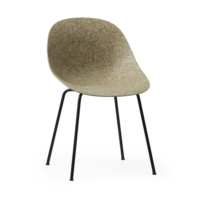 Silla Mat Chair - Seaweed-black steel - Normann Copenhagen