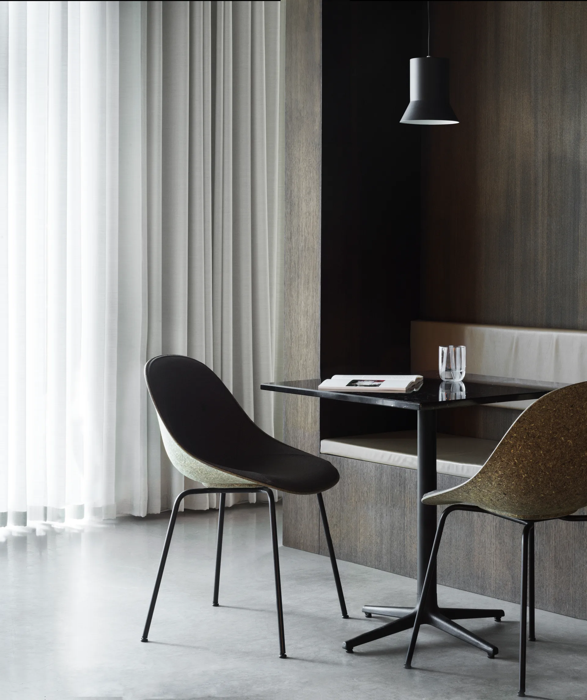 Silla Mat Chair, Seaweed-black steel Normann Copenhagen