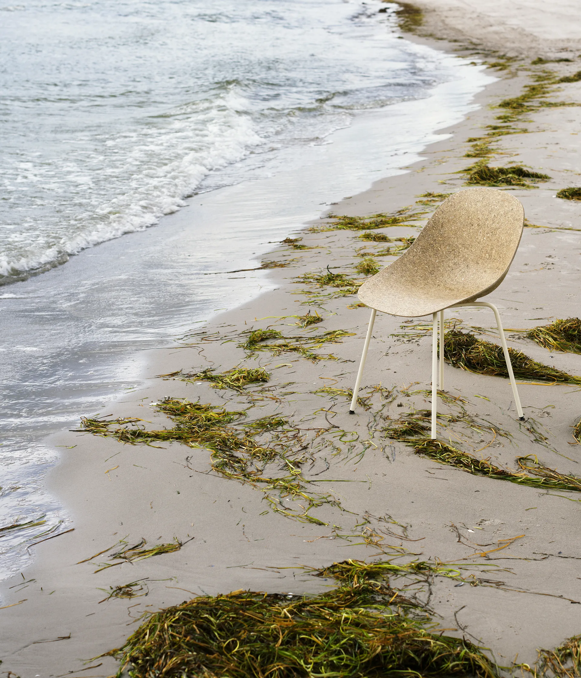 Silla Mat Chair, Seaweed-cream steel Normann Copenhagen