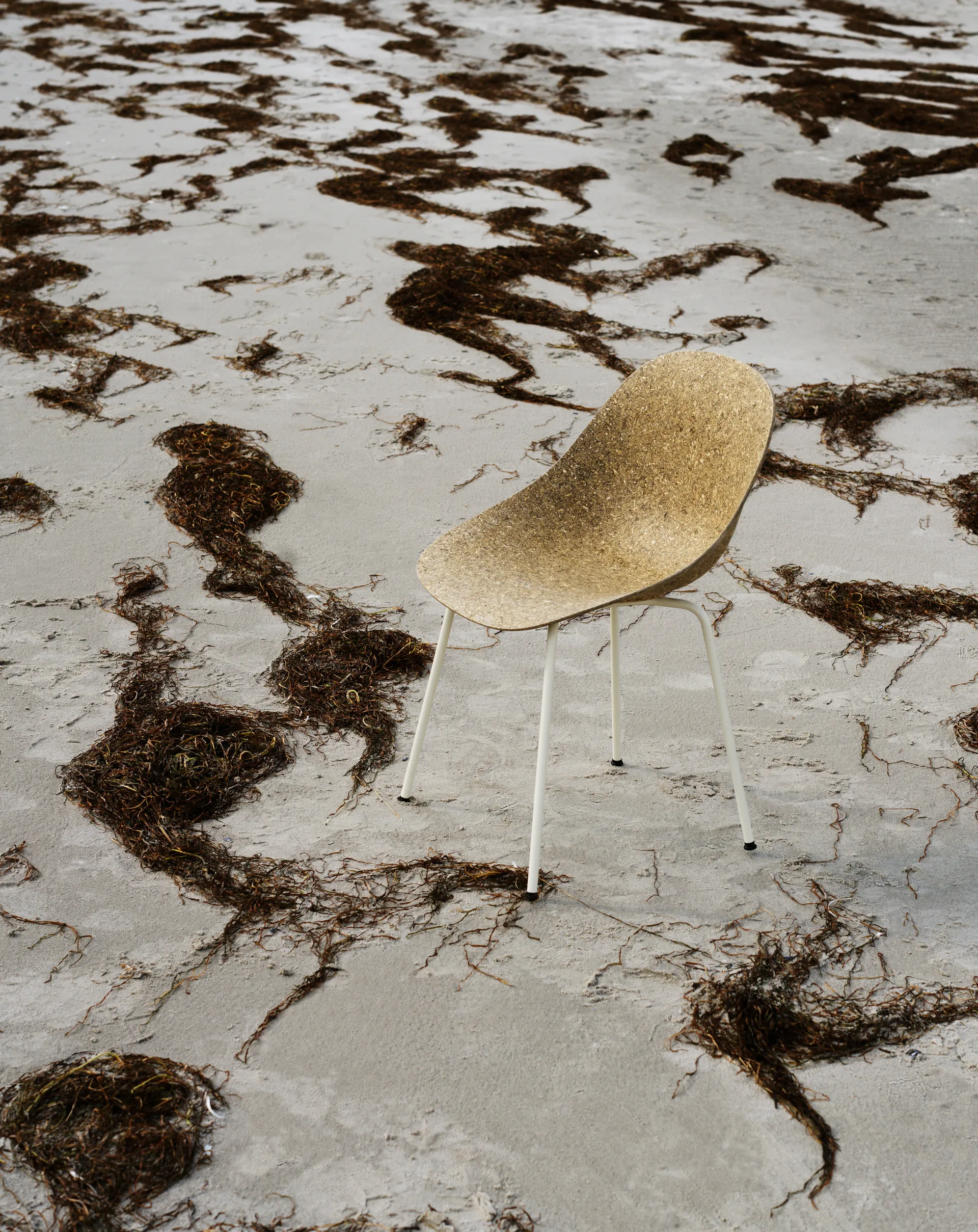 Silla Mat Chair, Seaweed-cream steel Normann Copenhagen