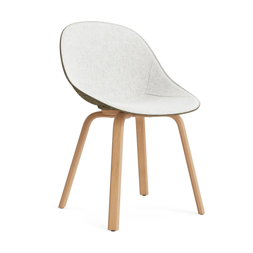 Silla Mat Chair tapizada por delante, Hallingdal 110-seaweed-haya  Normann Copenhagen
