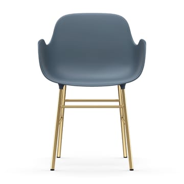 Silla reposabrazos con patas de bronce Form - Azul - Normann Copenhagen