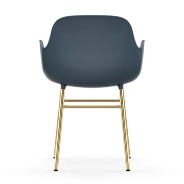 Silla reposabrazos con patas de bronce Form - Azul - Normann Copenhagen