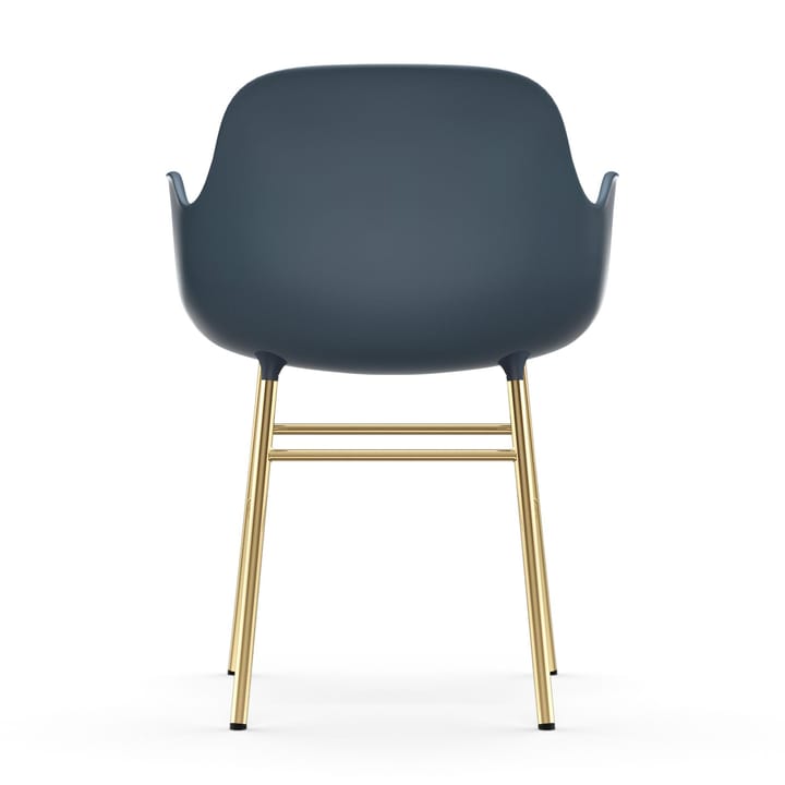 Silla reposabrazos con patas de bronce Form, Azul Normann Copenhagen