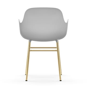 Silla reposabrazos con patas de bronce Form - Blanco - Normann Copenhagen
