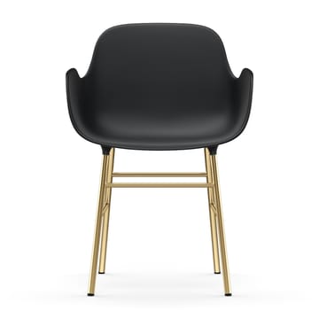 Silla reposabrazos con patas de bronce Form - Negro - Normann Copenhagen