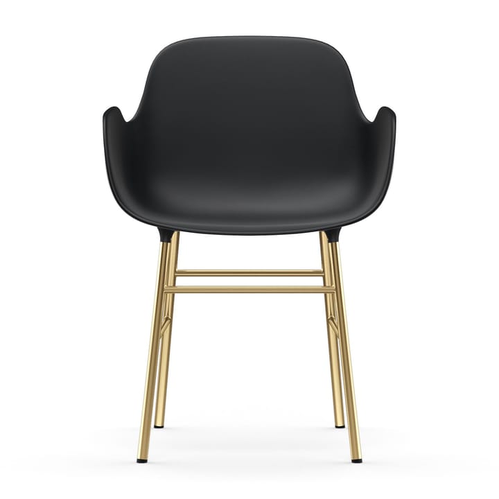 Silla reposabrazos con patas de bronce Form, Negro Normann Copenhagen