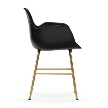 Silla reposabrazos con patas de bronce Form - Negro - Normann Copenhagen