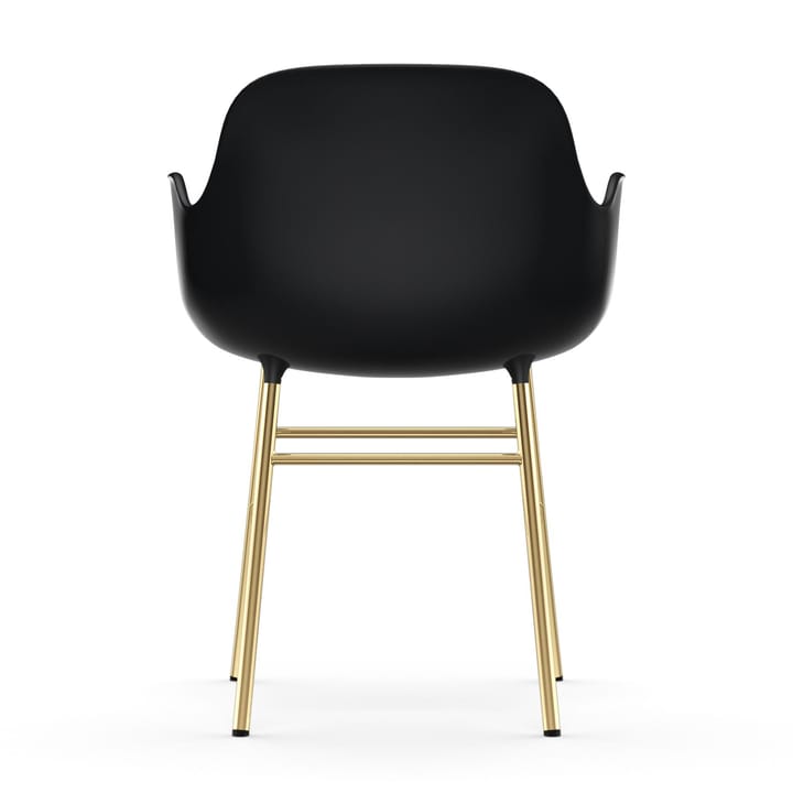 Silla reposabrazos con patas de bronce Form, Negro Normann Copenhagen