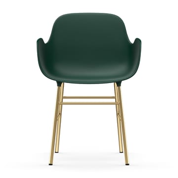 Silla reposabrazos con patas de bronce Form - Verde - Normann Copenhagen