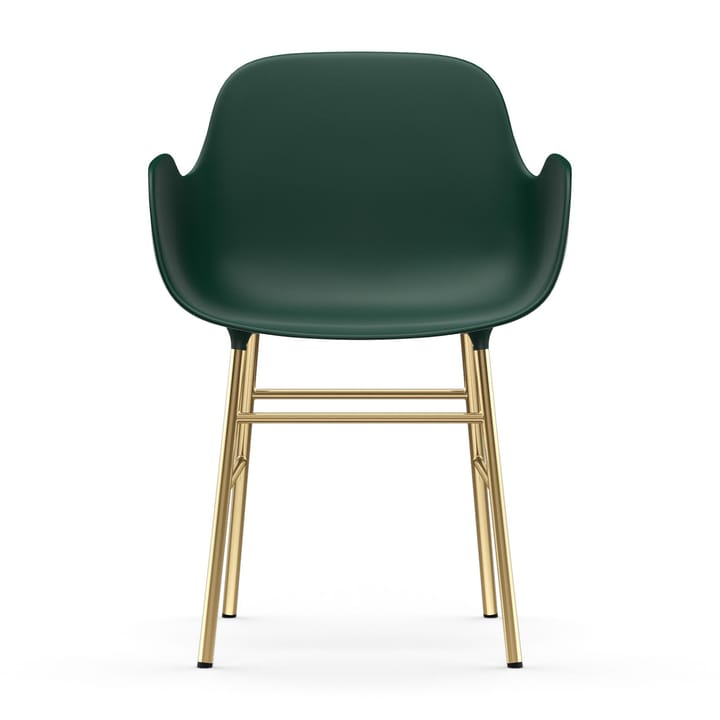 Silla reposabrazos con patas de bronce Form, Verde Normann Copenhagen