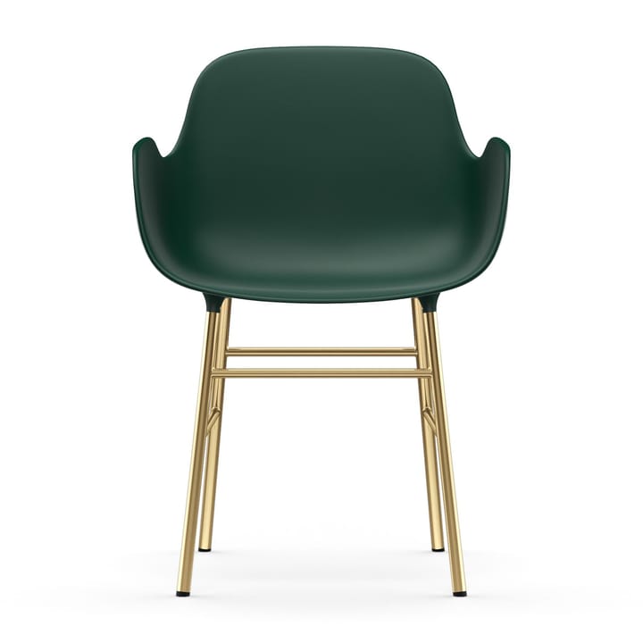 Silla reposabrazos con patas de bronce Form - Verde - Normann Copenhagen