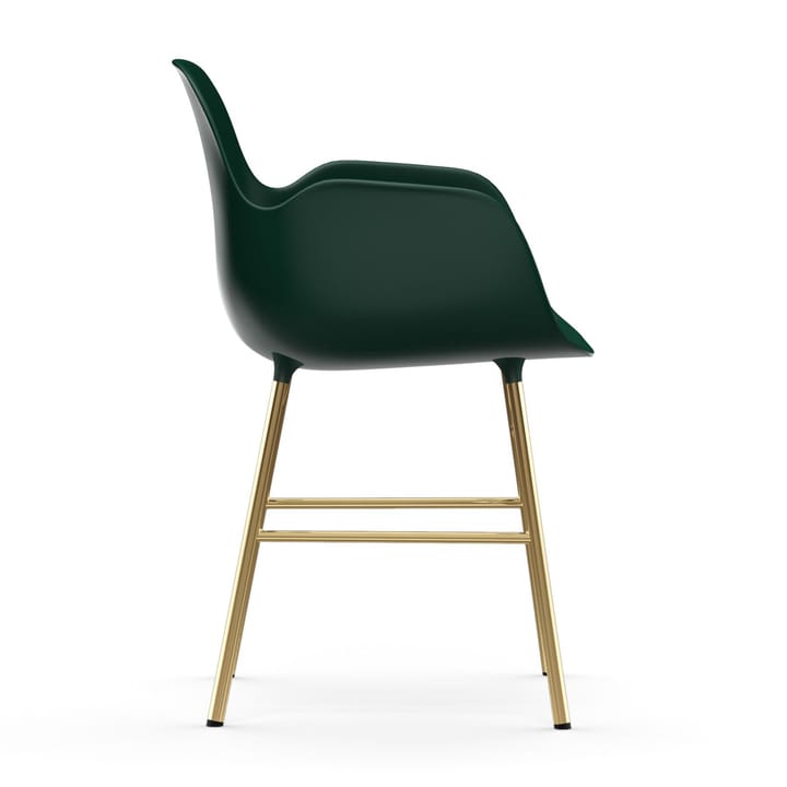 Silla reposabrazos con patas de bronce Form - Verde - Normann Copenhagen