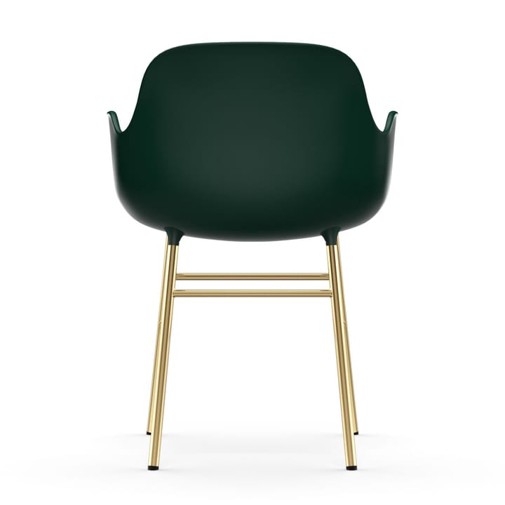 Silla reposabrazos con patas de bronce Form, Verde Normann Copenhagen