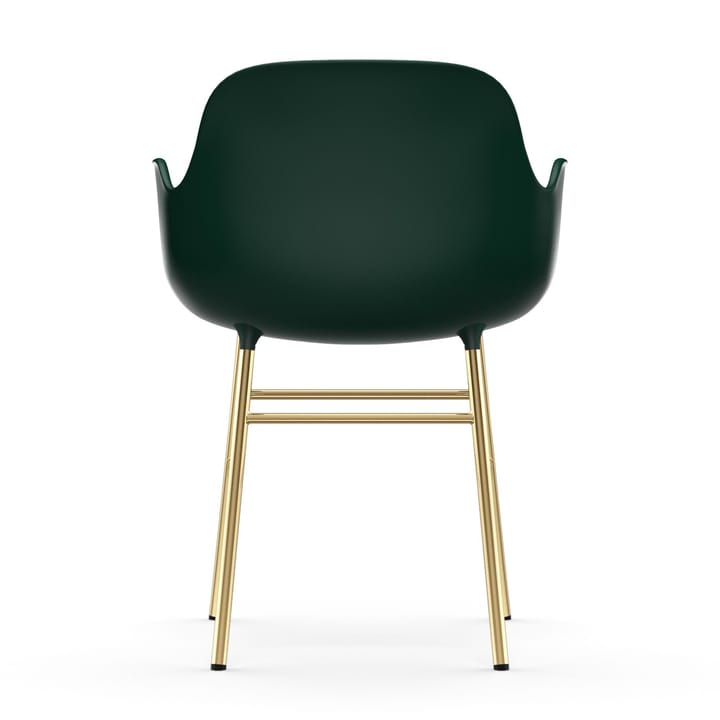 Silla reposabrazos con patas de bronce Form - Verde - Normann Copenhagen