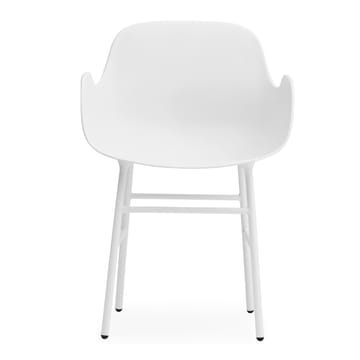 Silla reposabrazos con patas de metal Form - Blanco - Normann Copenhagen