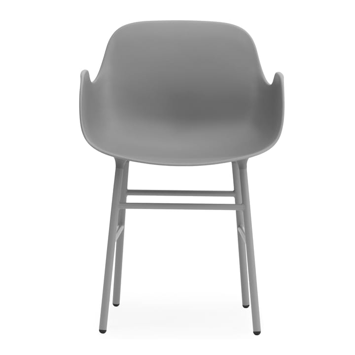 Silla reposabrazos con patas de metal Form, Gris Normann Copenhagen