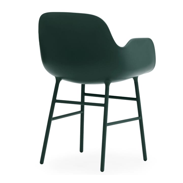 Silla reposabrazos con patas de metal Form - Verde - Normann Copenhagen