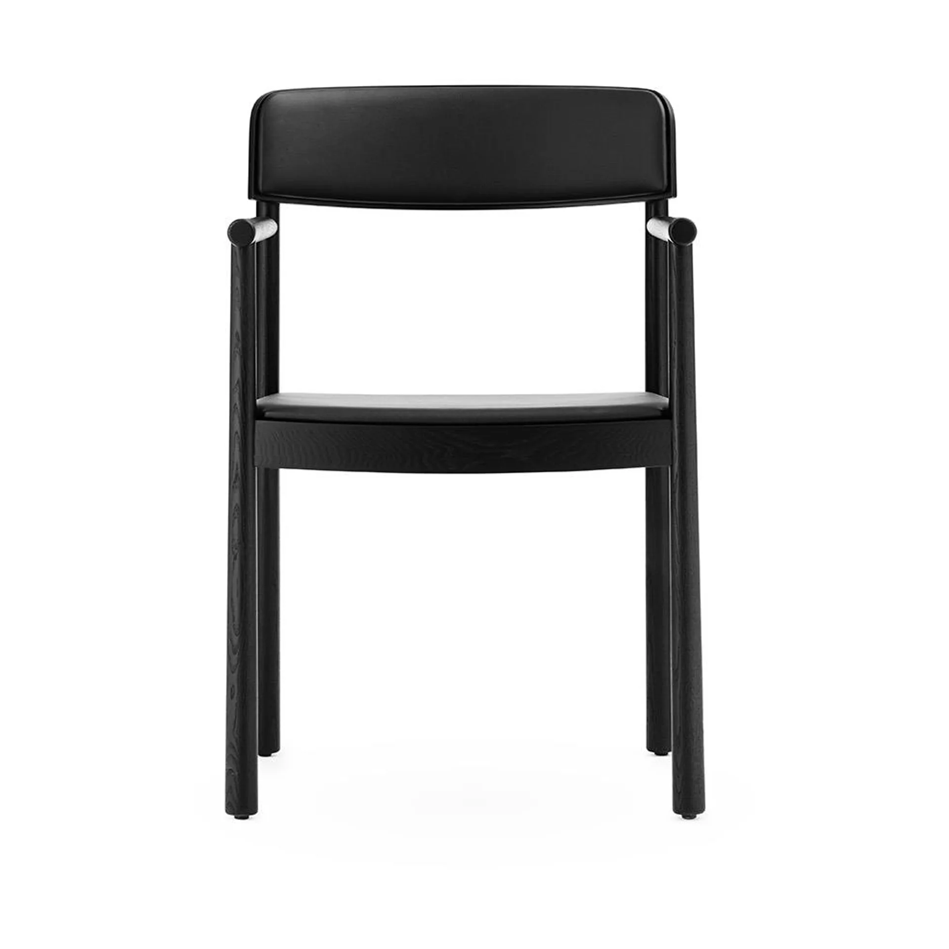 Silla Timb con cojín, Black/ Ultra Leather - Black Normann Copenhagen