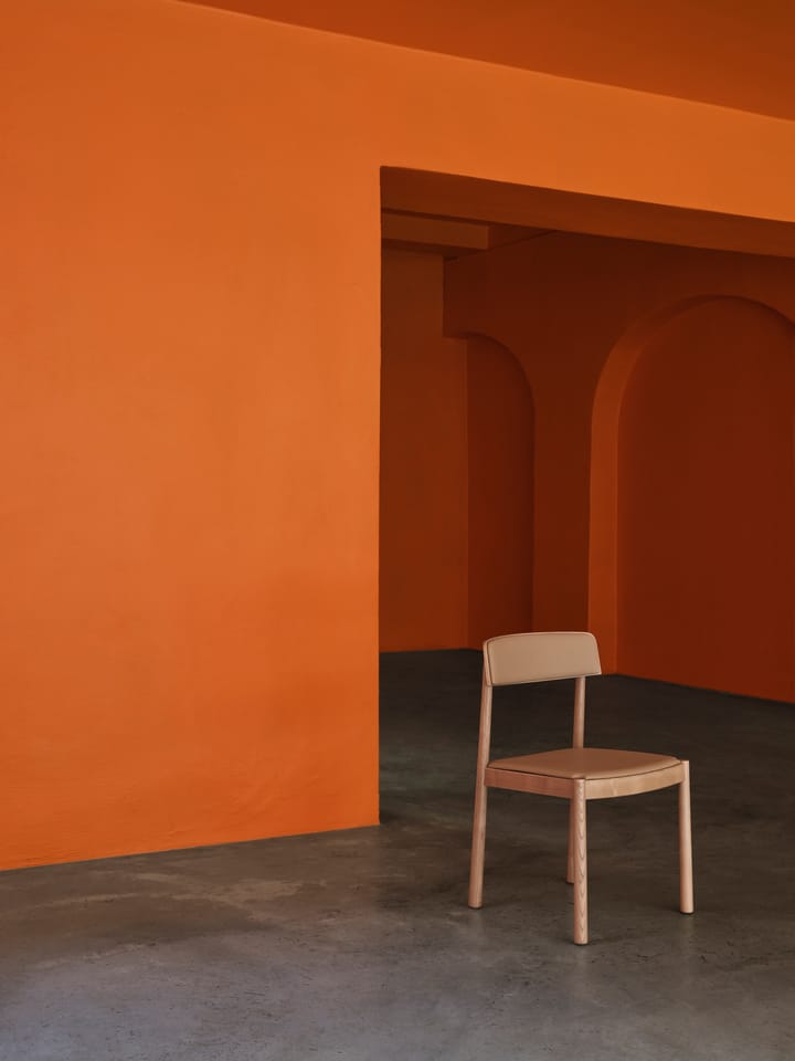 Silla Timb con cojín, Tan/ Ultra Leather - Camel Normann Copenhagen