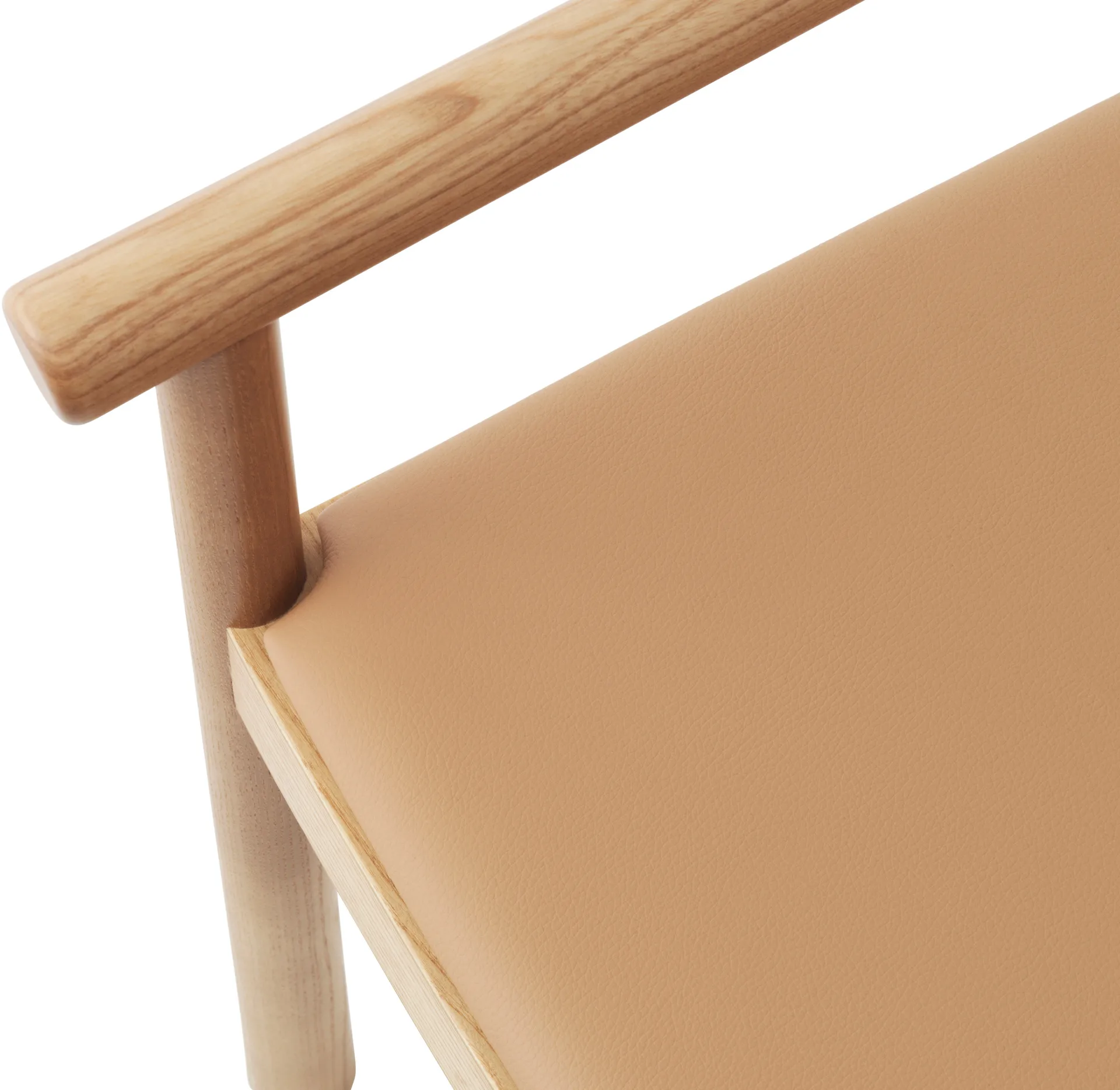 Silla Timb con cojín, Tan/ Ultra Leather - Camel Normann Copenhagen