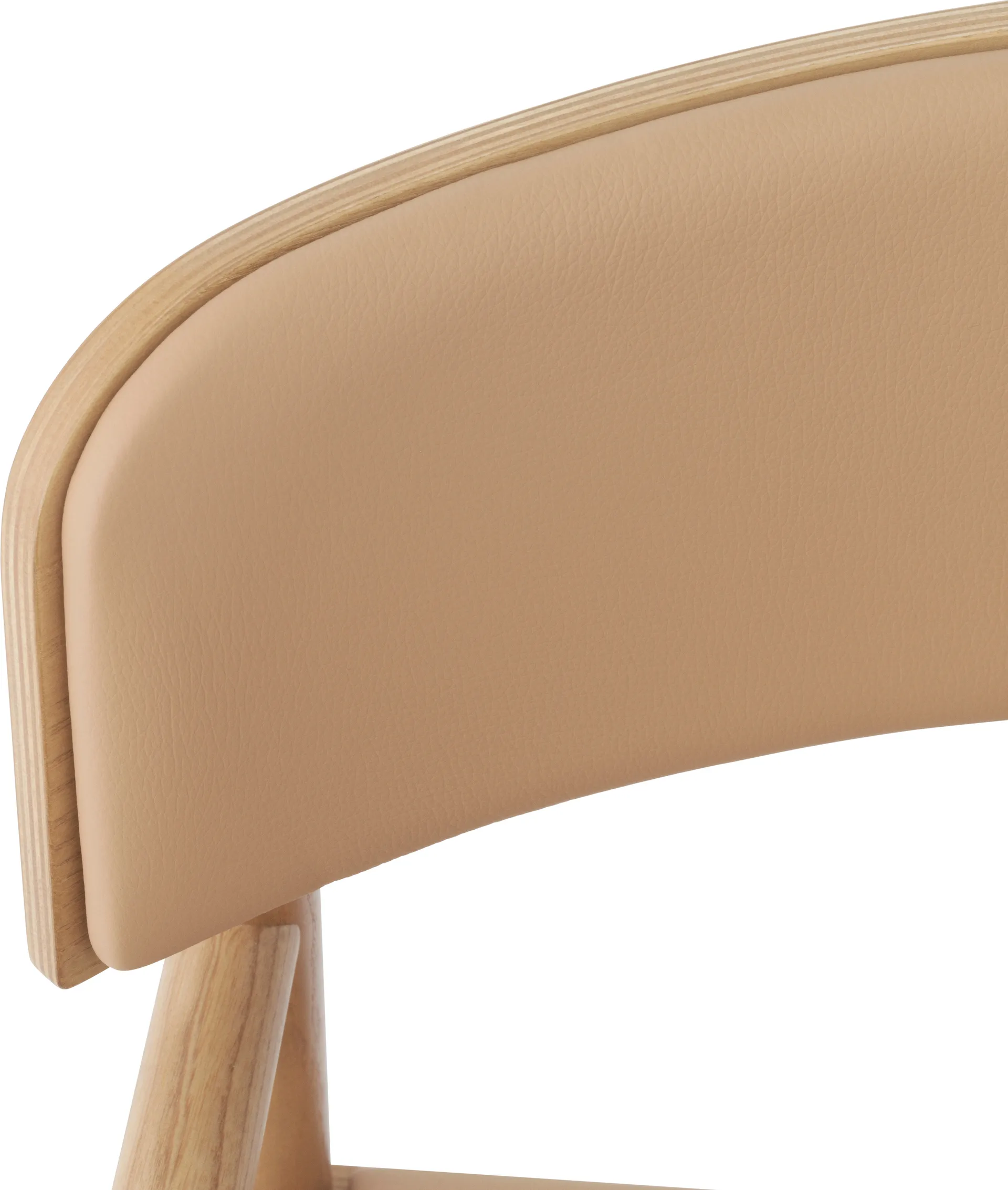 Silla Timb con cojín, Tan/ Ultra Leather - Camel Normann Copenhagen