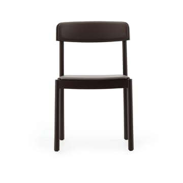 Silla Timb - Marrón cenizo – cuero ultra chocolate - Normann Copenhagen