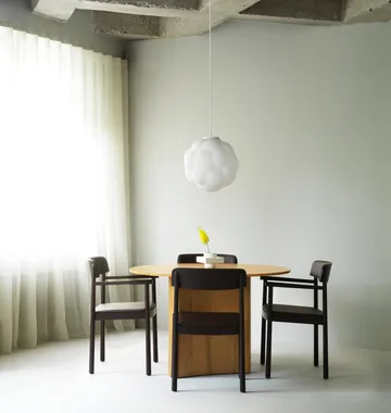 Silla Timb - Marrón cenizo – cuero ultra chocolate - Normann Copenhagen