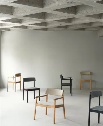 Silla Timb - Marrón cenizo – cuero ultra chocolate - Normann Copenhagen