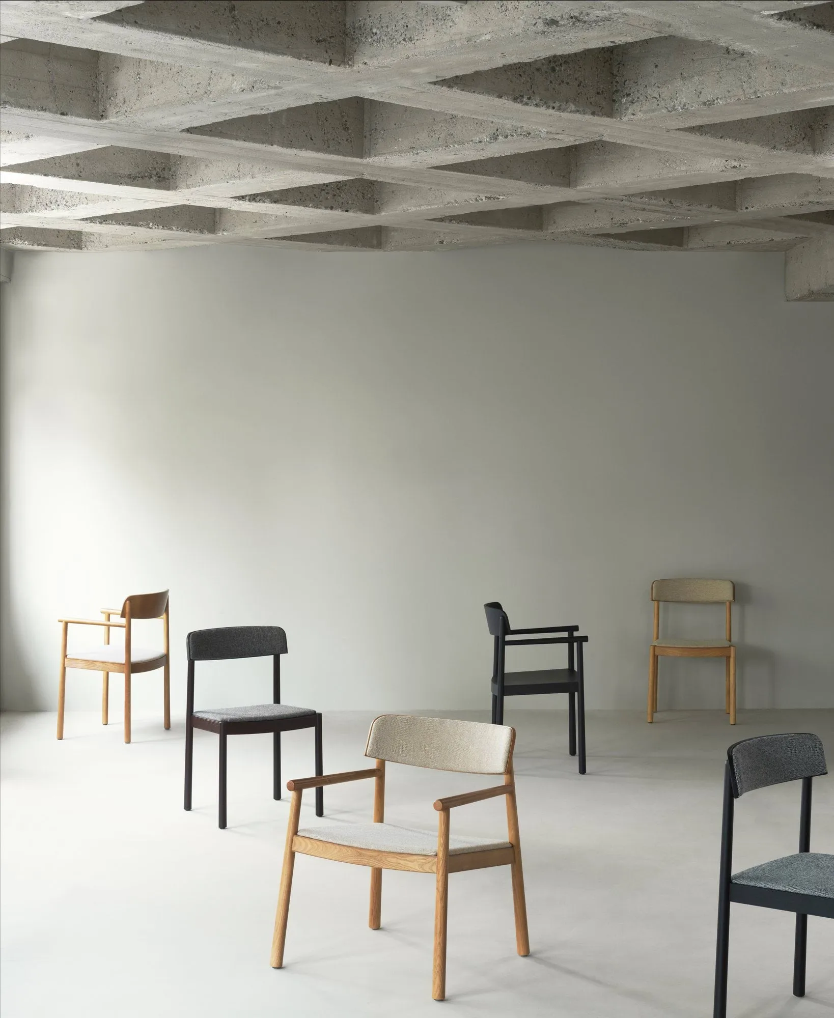 Silla Timb, Marrón cenizo - tejido Hallingdal 368 Normann Copenhagen